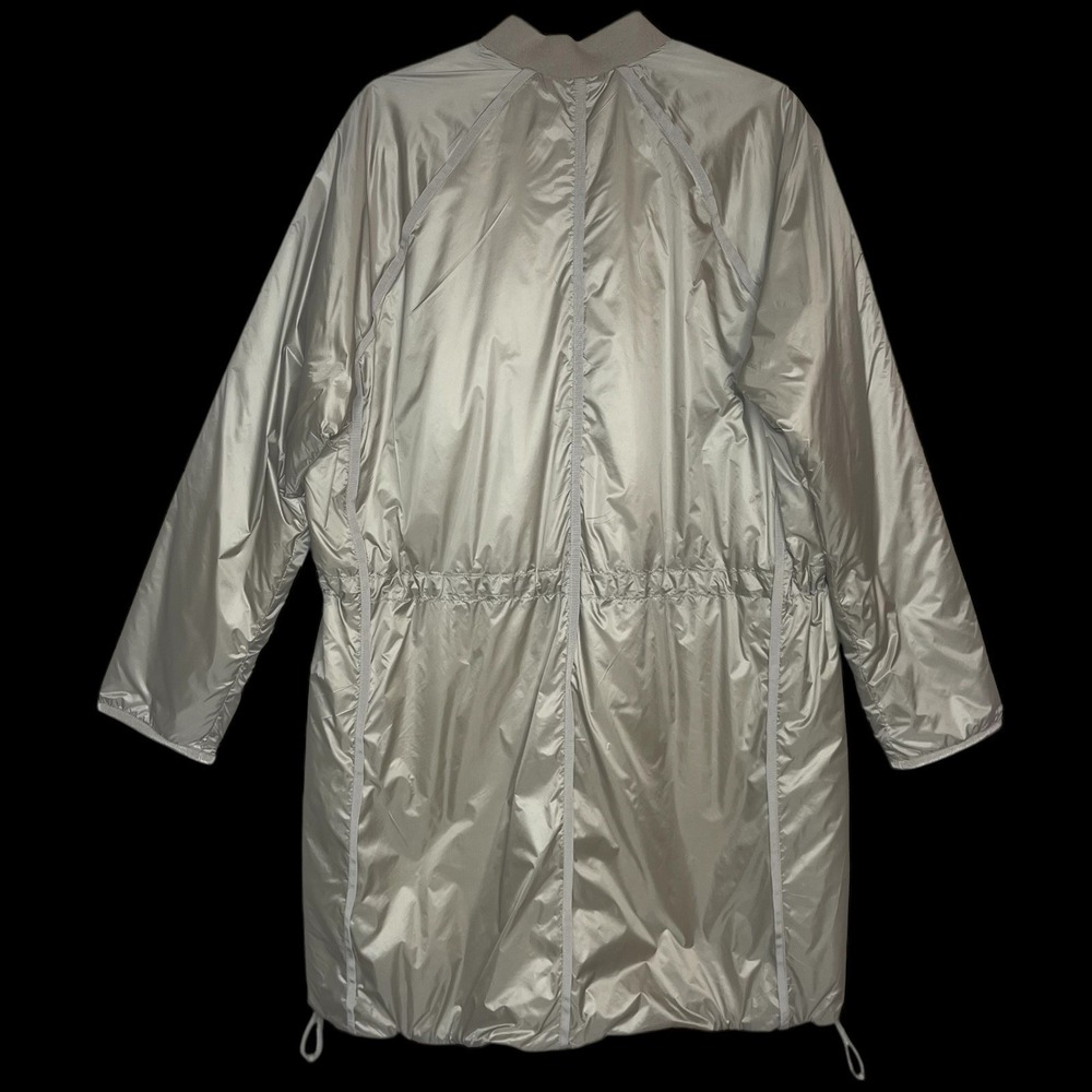 Athleta Summit Parka Jacket Coat Women's L Soft Gold Packable Lightweight - Picture 4 of 11